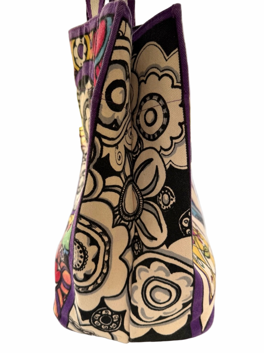 Brighton Love Groove II Canvas Tote Tom Clancy Designer Collectible Shopping Bag - Picture 7 of 14